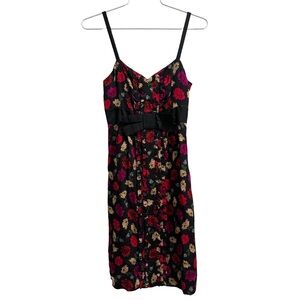 Diane von Furstenberg Ariba Silk Floral Mini Dress Size 2 in Matador Cape
